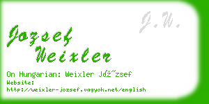 jozsef weixler business card